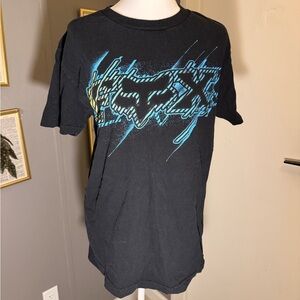 Fox Black‎ Tee with Blue Graphic